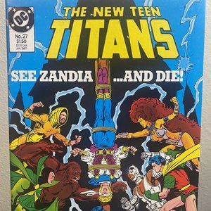 DC Comic THE NEW TEEN TITANS #27 January 1987